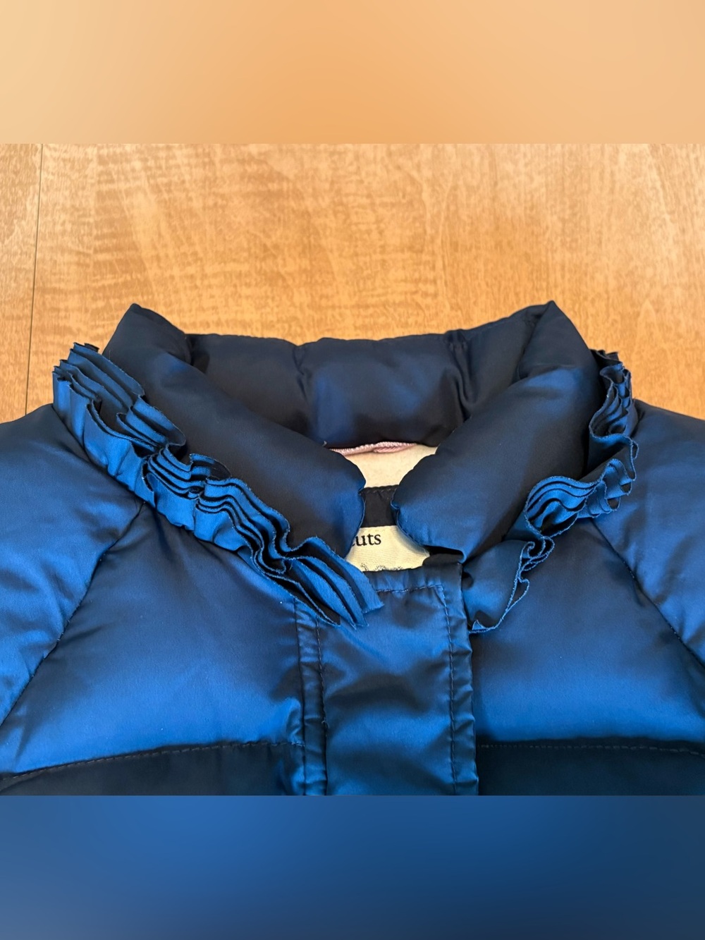 Crewcuts Ruffle Collar Down Puffer Jacket - Picture 2 of 7